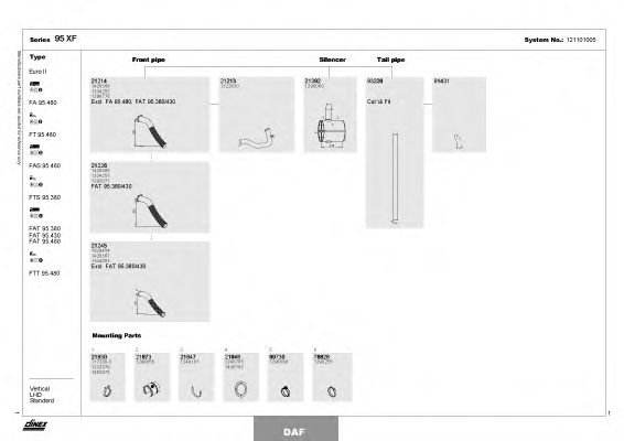 Система выпуска ОГ DINEX 121101005