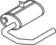 Средний / конечный глушитель ОГ DINEX 50402