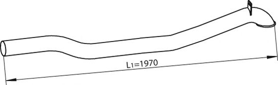 Труба выхлопного газа DINEX 47735