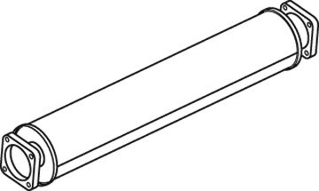 Средний / конечный глушитель ОГ DINEX 44301