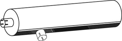 Средний / конечный глушитель ОГ DINEX 80309