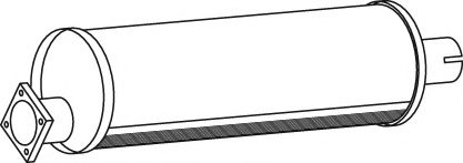 Средний / конечный глушитель ОГ DINEX 30302