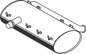 Средний / конечный глушитель ОГ BORGES 10054