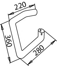 Труба выхлопного газа DINEX 51256