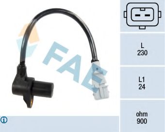 Датчик импульсов, маховик; Датчик частоты вращения, управление двигателем FAE 79127