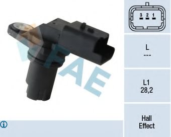 Датчик, положение распределительного вала FAE 79306