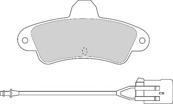 Комплект тормозных колодок, дисковый тормоз NECTO FD6624A