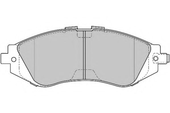 Комплект тормозных колодок, дисковый тормоз NECTO FD6815A