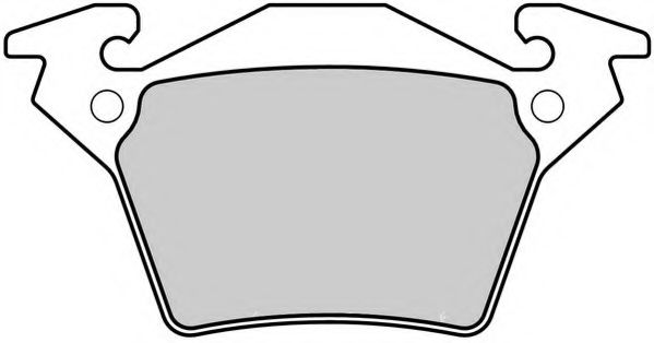 Комплект тормозных колодок, дисковый тормоз NECTO FD6783V