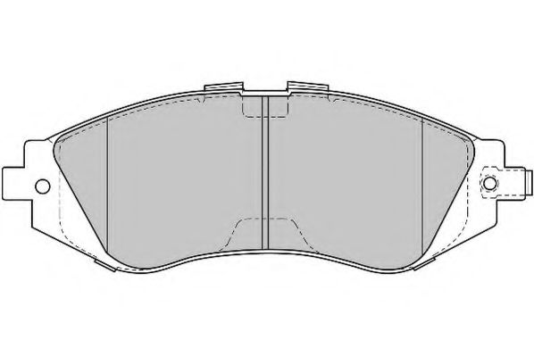 Комплект тормозных колодок, дисковый тормоз NECTO FD6819A