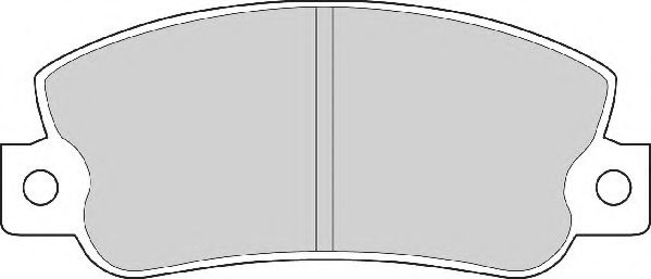 Комплект тормозных колодок, дисковый тормоз NECTO FD6250A