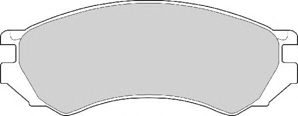 Комплект тормозных колодок, дисковый тормоз NECTO FD6480A