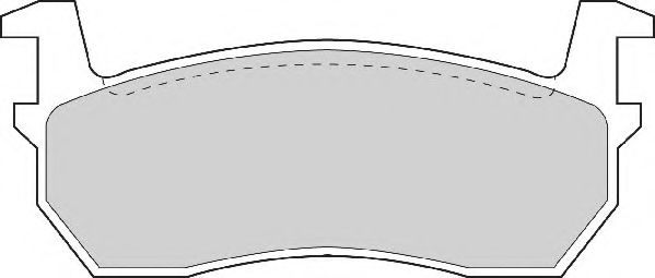 Комплект тормозных колодок, дисковый тормоз NECTO FD891A