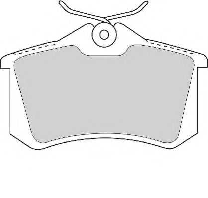 Комплект тормозных колодок, дисковый тормоз NECTO FD6940A