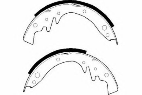 Комплект тормозных колодок NECTO N1590