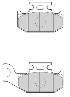 Комплект тормозных колодок, дисковый тормоз NECTO FD7610A