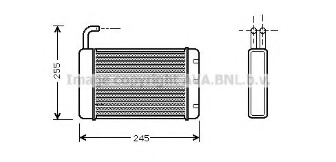 Теплообменник, отопление салона AVA QUALITY COOLING AU6086