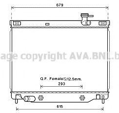 Радиатор, охлаждение двигателя AVA QUALITY COOLING CT2040