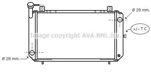 Радиатор, охлаждение двигателя AVA QUALITY COOLING DN2084
