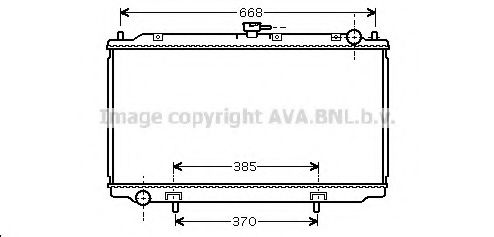 Радиатор, охлаждение двигателя AVA QUALITY COOLING DN2220