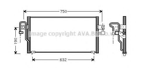 Конденсатор, кондиционер AVA QUALITY COOLING DN5164