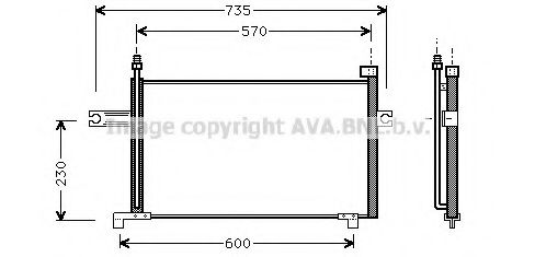 Конденсатор, кондиционер AVA QUALITY COOLING DN5194