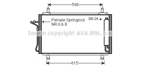 Конденсатор, кондиционер AVA QUALITY COOLING DN5329D