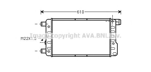 Радиатор, охлаждение двигателя AVA QUALITY COOLING FTA2115