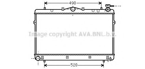 Радиатор, охлаждение двигателя AVA QUALITY COOLING HYA2043