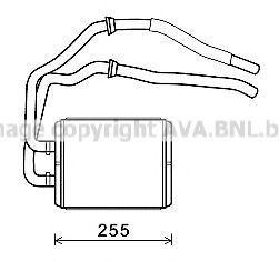 Теплообменник, отопление салона AVA QUALITY COOLING IV6105