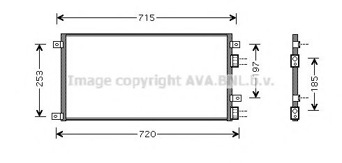 Конденсатор, кондиционер AVA QUALITY COOLING IVA5058