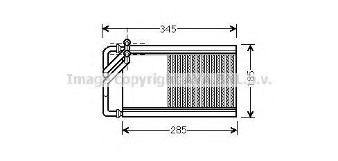 Теплообменник, отопление салона AVA QUALITY COOLING KA6125