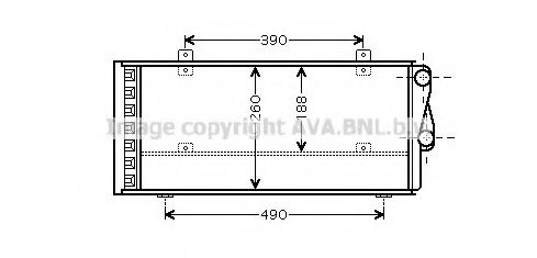 Радиатор, охлаждение двигателя AVA QUALITY COOLING MR2001