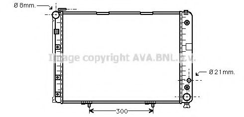 Радиатор, охлаждение двигателя AVA QUALITY COOLING MS2177