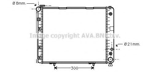 Радиатор, охлаждение двигателя AVA QUALITY COOLING MS2178