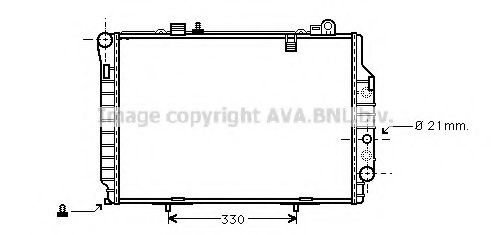 Радиатор, охлаждение двигателя AVA QUALITY COOLING MS2203