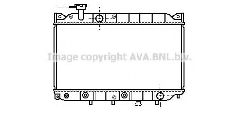Радиатор, охлаждение двигателя AVA QUALITY COOLING MZ2004