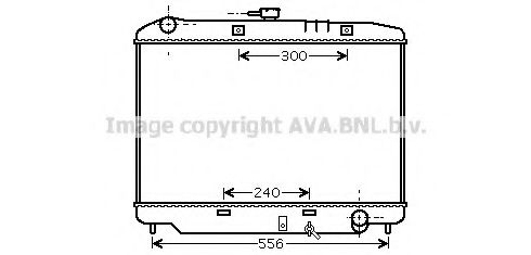Радиатор, охлаждение двигателя AVA QUALITY COOLING OL2179