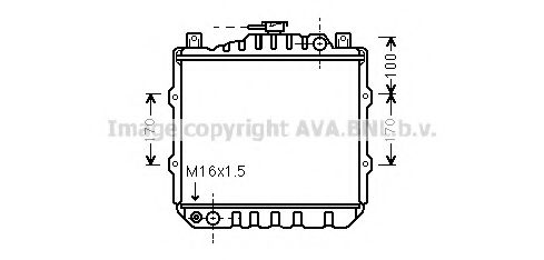 Радиатор, охлаждение двигателя AVA QUALITY COOLING SZ2010