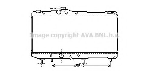 Радиатор, охлаждение двигателя AVA QUALITY COOLING TO2274