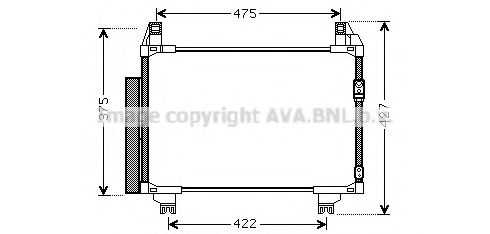 Конденсатор, кондиционер AVA QUALITY COOLING TO5497D