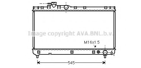 Радиатор, охлаждение двигателя AVA QUALITY COOLING TOA2200