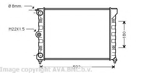 Радиатор, охлаждение двигателя AVA QUALITY COOLING VW2011