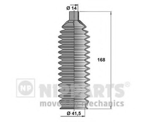Комплект пылника, рулевое управление NIPPARTS N2845005