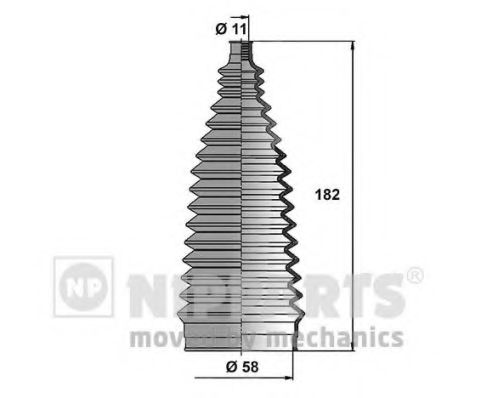 Комплект пылника, рулевое управление NIPPARTS N2846015