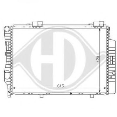 Радиатор, охлаждение двигателя DIEDERICHS 8121149