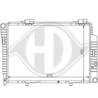 Радиатор, охлаждение двигателя DIEDERICHS 8121150