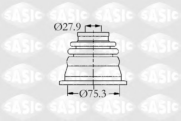 Комплект пылника, приводной вал SASIC 4003470