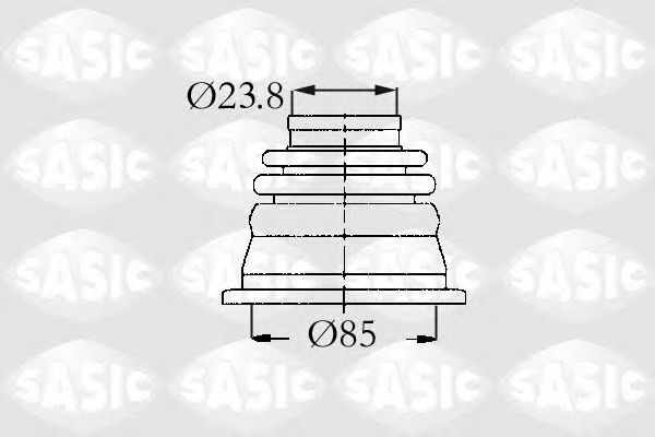 Комплект пылника, приводной вал SASIC 4003419