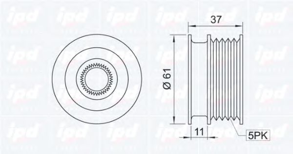 Механизм свободного хода генератора IPD 120228